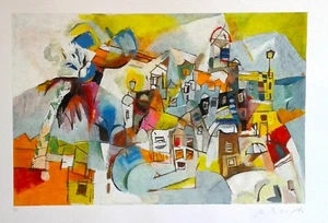 Miljenko BENGEZ cm 50x70 OFFERTA Opera SERIGRAFIA Polimaterica Numerazione I/Z - Foto 1 di 3