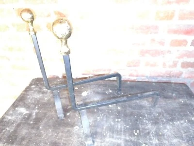 paire de chenets - Photo 1/2