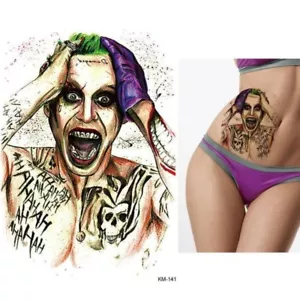 Temporäres Tattoo Joker Design Klebetattoo Körperkunt - Bild 1 von 3