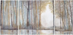 Wall Art Living Room Décor - Triptych Scenery Watercolor Canvas, Home Accent Mod - Picture 1 of 3