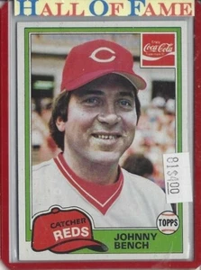 1981 Johnny Bench, Cincinnati Reds, HOF, Buy 1-Get 1@ 50% OFF - Picture 1 of 8