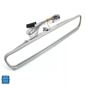 1968-1972 GM Cars Interior Rearview Mirror 12 Illuminated Map Lamp w/ Gray Trim - Picture 1 of 3