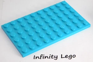 4 LEGO Medium Azure Plate Base Board 6 x 10 (3033) - (4 Pieces) - Picture 1 of 1