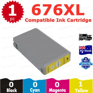 1X Compatible 676XL Yellow Ink Cartridge For Epson Workforce WP4530 WP4540 - Picture 1 of 2