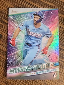 WYATT LANGFORD RC 2024 Topps Update STARS OF MLB #SMLB-85 Texas Rangers - Picture 1 of 2