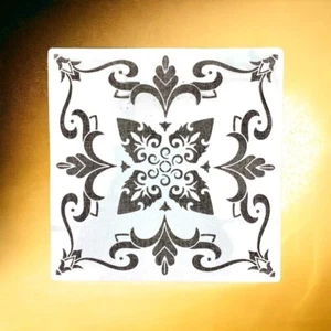 XXL Barock Schablone 30 x 30 cm Modern Art Jugendstil Vintage Nr. 225 Wanddesign - Bild 1 von 5