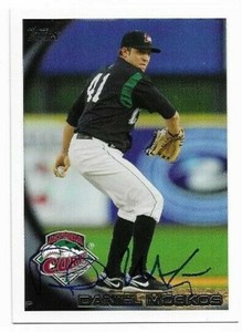 2010 Topps Altoona Curve DANIEL MOSKOS Signed Card autograph PIRATES RC