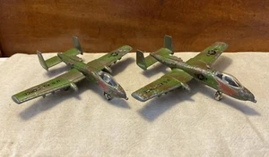 Pair ERTL US Air Force A-10 Thunderbolt Diecast Toy Military Fighter Jet Planes - Picture 1 of 9