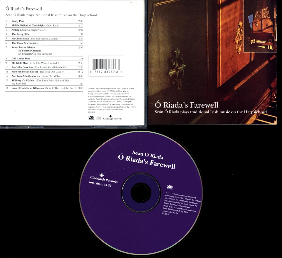 SEAN O RIADA O RIADA'S FAREWELL CD Foto 1 de 1
