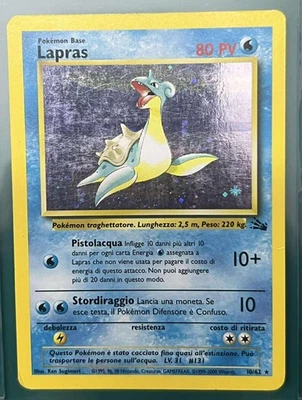 Lapras Fossil 10/62 Holo 1999-2000 Wizards (Italian Card) - Image 1 of 2
