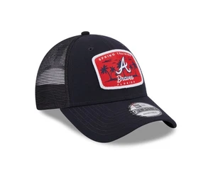 Atlanta Braves New Era Entrenamiento de Primavera Calentador Camionero 9Forty Sombrero - Imagen 1 de 7