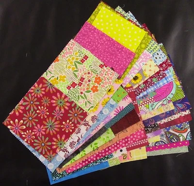 Pacote de sucata clássico lote 10 - 50 peças tamanhos mistos - sem dupes - 100% algodão 5613 - Imagem 1 de 3