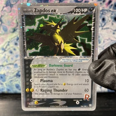 Rocket's Zapdos EX #106/109 - Rocket Returns - Ultra Rare Pokemon Card - Image 1 of 4