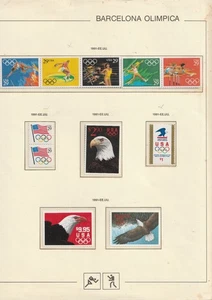 USA SELLOS BARCELONA 92 11 SELLOS NUEVOS DE LUJO - Bild 1 von 1