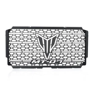 Black Radiator Guard Cover Protector Aluminium For Yamaha MT-07 / MT-07 Y-AMT - Picture 1 of 8