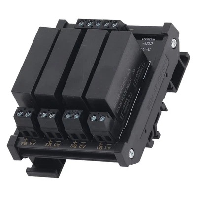 4P DC To DC Relay Module DIN Rail Solid State Relay Common Negative Terminal - Image 1 of 4