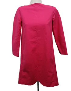 Cos Pink Dress Size 16 97%Cotton - Picture 1 of 10