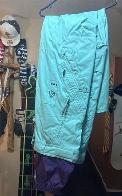 Nuevo Con Etiquetas Mezcla Especial XXL Pantalones de Snowboard Mezcla Especial SBTM Verde azulado y púrpura Foto 1 de 4