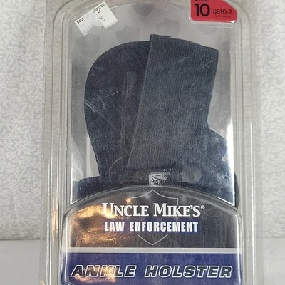 Uncle Mikes 脚踝皮套左手尺寸 10 型号 8810-2 小号汽车 22 25 Cal — 第 1/4 张图片