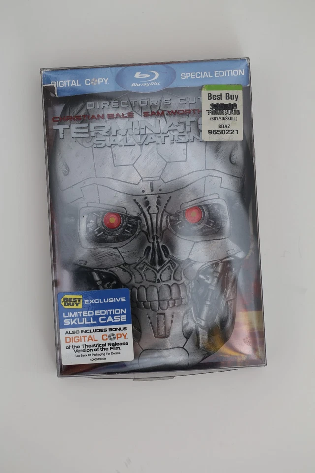 Terminator Salvation (Blu-Ray 2009) Best Buy Ltd Ed Director's Cut Skull Case - Image 1 of 1