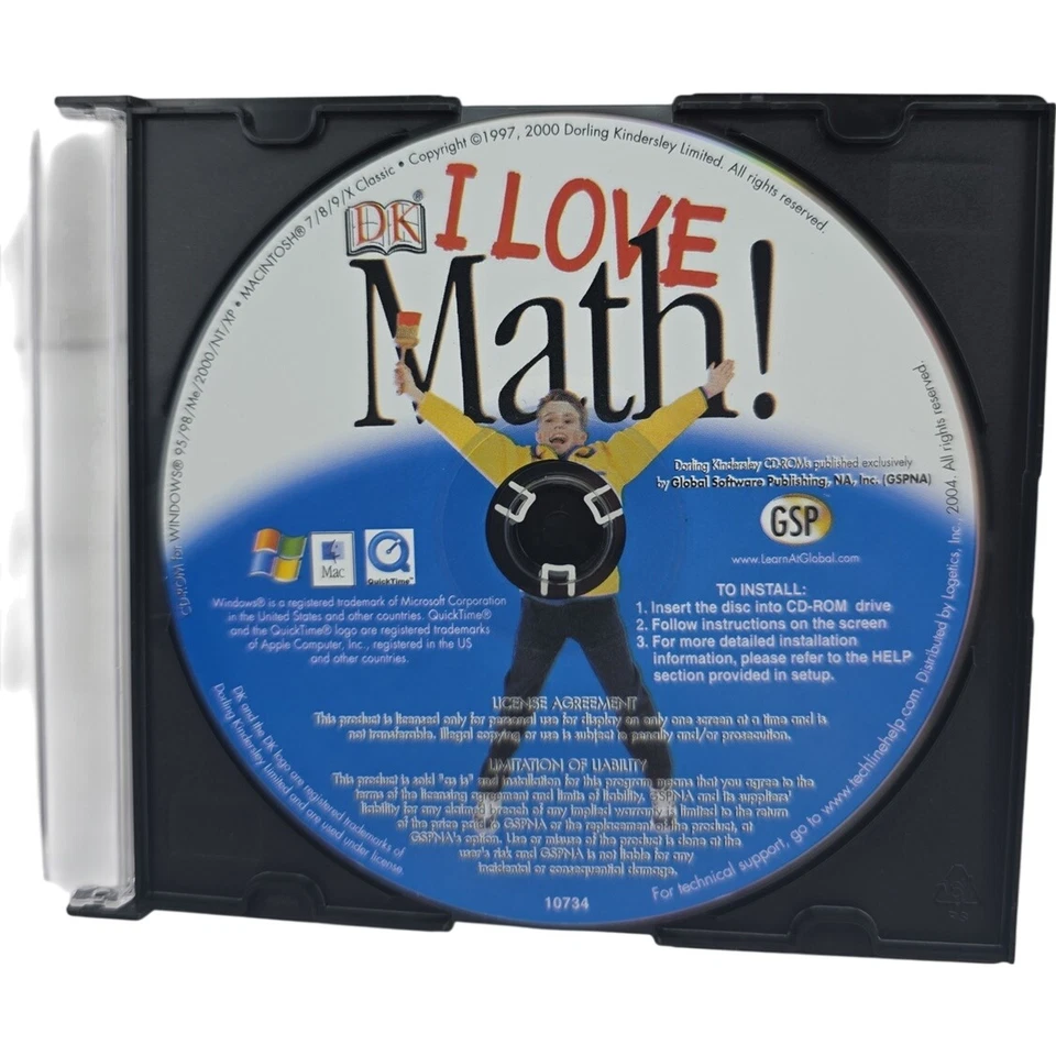 I Love Math DK Interactive Learning CD ROM For Windows MAC - Image 1 of 1