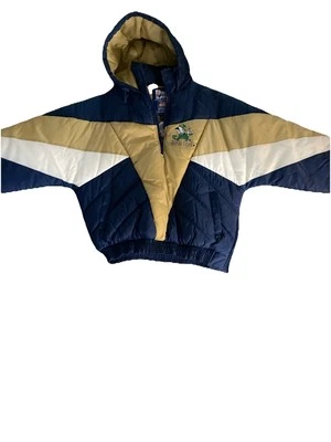 Tan & Navy Notre Dame Official Player Men’s Puffer Jacket Men’s  XL - Image 1 of 4