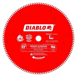 Diablo D1296N 96 Tooth Medium Aluminum Carbide Circular Saw Blade 12 Dia. in. - Picture 1 of 2