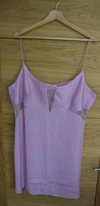 CURVE ISLA SATIN PINK SLIP NIGHTDRESS   SIZE UK 20                    C16 - Picture 1 of 3