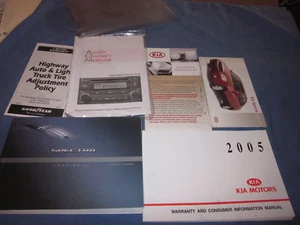 2005 KIA SPECTRA OWNERS MANUAL OWNER'S SET - Picture 1 of 1
