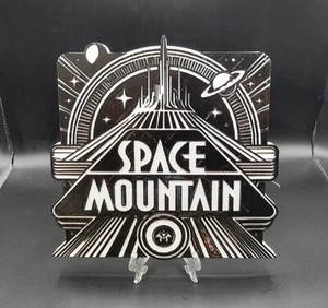 11" Space Mountain Schild - Disney Wandbild inspiriert von Tomorrowland Ride - Bild 1 von 8
