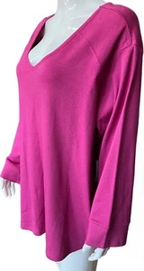 Westbound Long Sleeve V-Neck Cotton Blend T-Shirt Top Size 3X New NWT - Picture 1 of 10