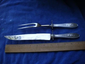 International Sterling WEDGWOOD (1924) 2 Pc ROAST CARVING SET-No Mono - Picture 1 of 7
