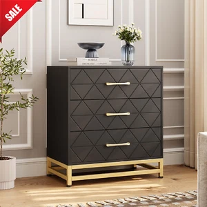 3 Drawers Dresser for Bedroom Modern Chest of Drawers Storage Cabinet Organizer - Picture 1 of 9