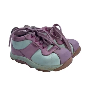 Stride Rite Leather Groov'n Sugar Sneakers Shoes Toddler Girl 5W Wide Pink White - Picture 1 of 7