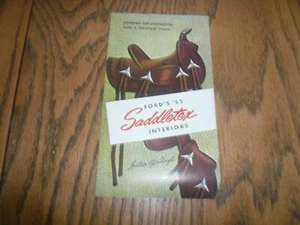 Ford Saddletex 1952 interiores - original vintage - Imagen 1 de 4