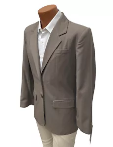 Women's Executive Apparel Taupe Blazer Machine Washable Made in USA Size 16 - Picture 1 of 4