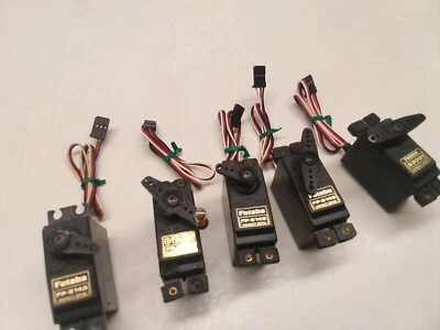 A set of 5 Futaba Servos, Standard (1) BB S3001 & (4) Precision FP-S148 - Image 1 of 4