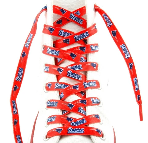 New England Patriots Shoe Laces Strings NFL Team Colors 54" One Pair Lace Ups Cover