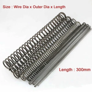 Length 300mm Compression Spring Pressure Springs Wire Dia 2.5mm-4.5mm OD 14-43mm - Picture 1 of 5