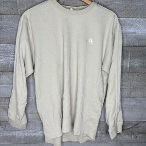 Adidas Grande Hombre Beige Térmico Raya Lateral L - Imagen 1 de 4