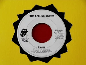 ROLLING STONES~ ANGIE~ RARE PROMO~ MONO ~ STEREO~ROCK - Picture 1 of 2