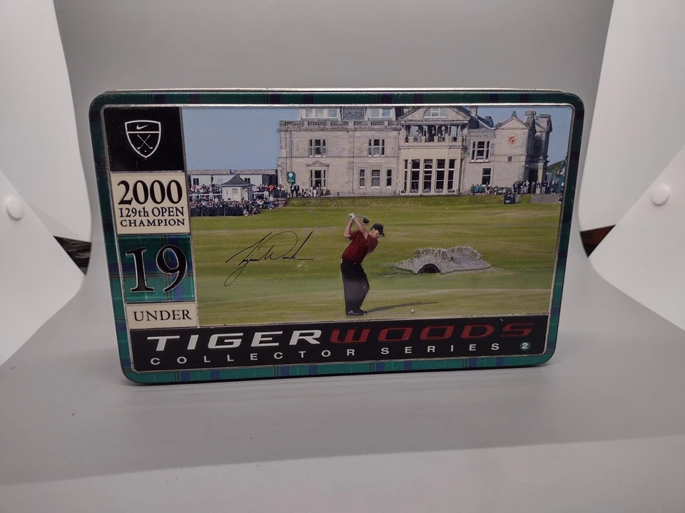 Nike Tiger Woods Collector Series 2 Tin Golf Balls 2000 129th Open Champion