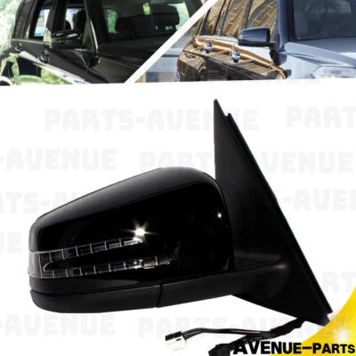 Espejo retrovisor plegable eléctrico pintado negro 14 pines para Mercedes GLK250/350 2010-2015 derecho Foto 1 de 4