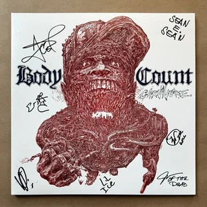 Body Count - Carnivore Black Vinyl Record LP Signed 7x Autograph Ice T Rare - Picture 1 of 12