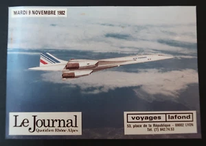 Pli Concorde Vol Commercial Lyon Le Caire Signé Équipage 9/11/1982 Air France - Photo 1/4