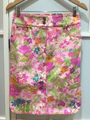 Falda 100% auténtica vintage Etro estampado floral Foto 1 de 4