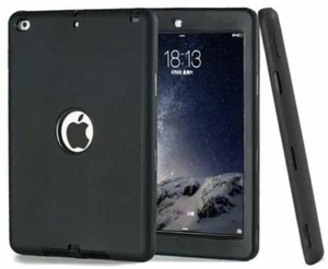 For Apple iPad 2 3 4 Air Mini Pro Tough Rubber Heavy Shockproof Hard Case Cover - Picture 1 of 15