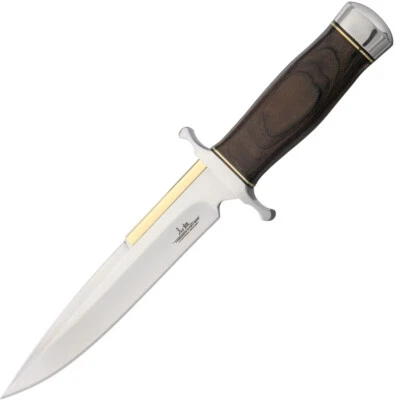 Cuchillo de Bota Hibben Old West 10 5/8" Fijo Acero Inoxidable Madera Dura Latón 5047 Foto 1 de 3