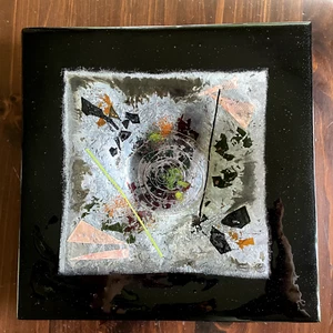 Große 18,5 Zoll verschmolzene Kunstglasschale aus Anactacia Glas — Handarbeit in Griechenland - Bild 1 von 11
