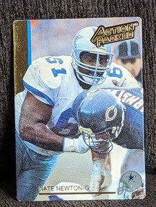  Nate Newton - 1992 Action Packed Football Card #58 Dallas Cowboys